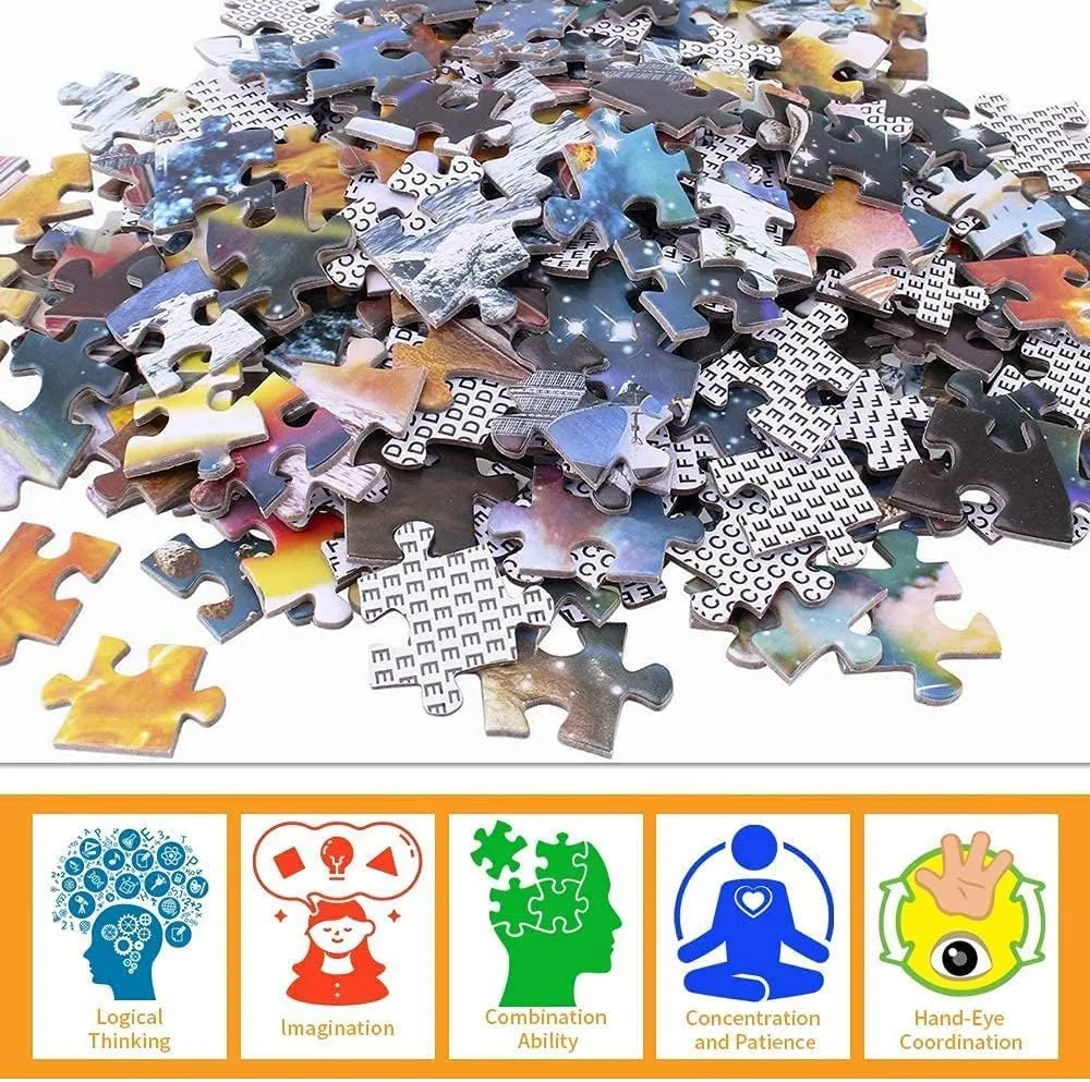 1000pcs Puzzle for Adults Fantasy Toy Shop - Safe Wooden, Hi-Definition Printing Beautiful Drawings, Spend The Winter Vacation and Beautiful Christmas Colorful Puzzle Gifts