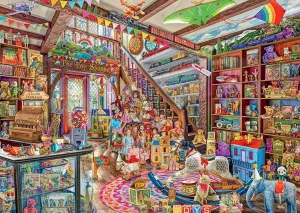 1000pcs Puzzle for Adults Fantasy Toy Shop - Safe Wooden, Hi-Definition Printing Beautiful Drawings, Spend The Winter Vacation and Beautiful Christmas Colorful Puzzle Gifts