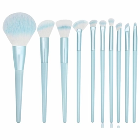 10 Piece Makeup Brush Set, Premium Synthetic Foundation Powder Concealers Eye shadows Blush Makeup Brushes with Bucket (Brush)