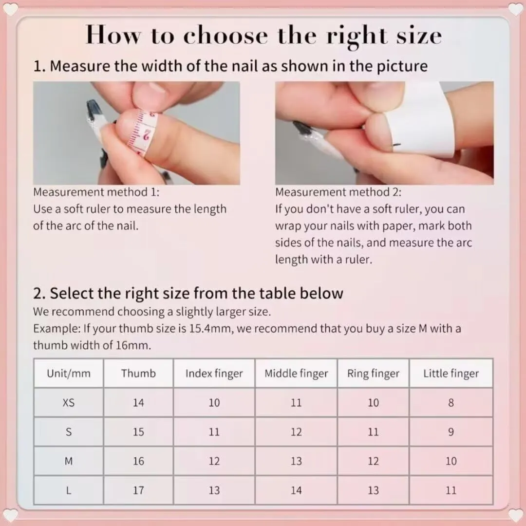 10PCS Handmade Nails Press On Nails Almond Art False Nails Women's Nails Kit,Medium