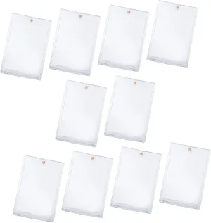 10Pcs Magnetic Playing Card Storage Box Card Protector Case Transparent Design Easy to Use and Sturdy for Organizing and Protecting