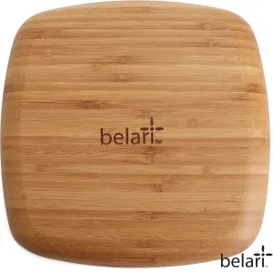 10" Bamboo Plate Set - Bamboo Reusable Plates - Square Bamboo Plates - Wood Plates Dinnerware - Bamboo Dinner Plates - Bamboo Dinnerware Set - Eco Friendly Plates (4 Pack / 10" Square)