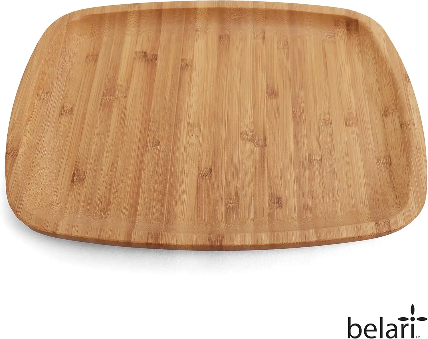 10" Bamboo Plate Set - Bamboo Reusable Plates - Square Bamboo Plates - Wood Plates Dinnerware - Bamboo Dinner Plates - Bamboo Dinnerware Set - Eco Friendly Plates (4 Pack / 10" Square)