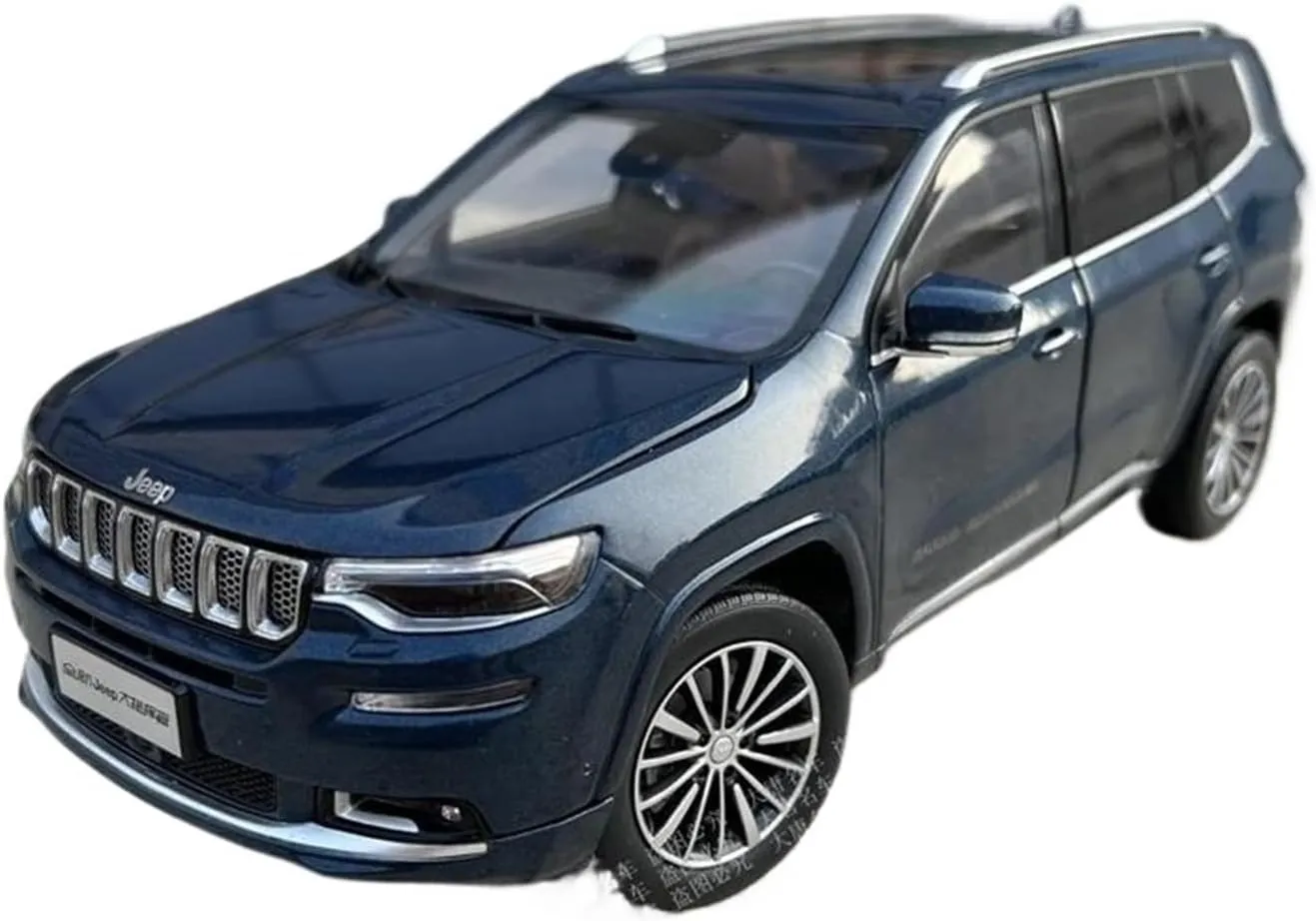 1:18 for Jeeps Grand Commander SUV Alloy Car Model Diecasts Metal Vehicles Collection Souvenir Mini Simulation Toys(White)