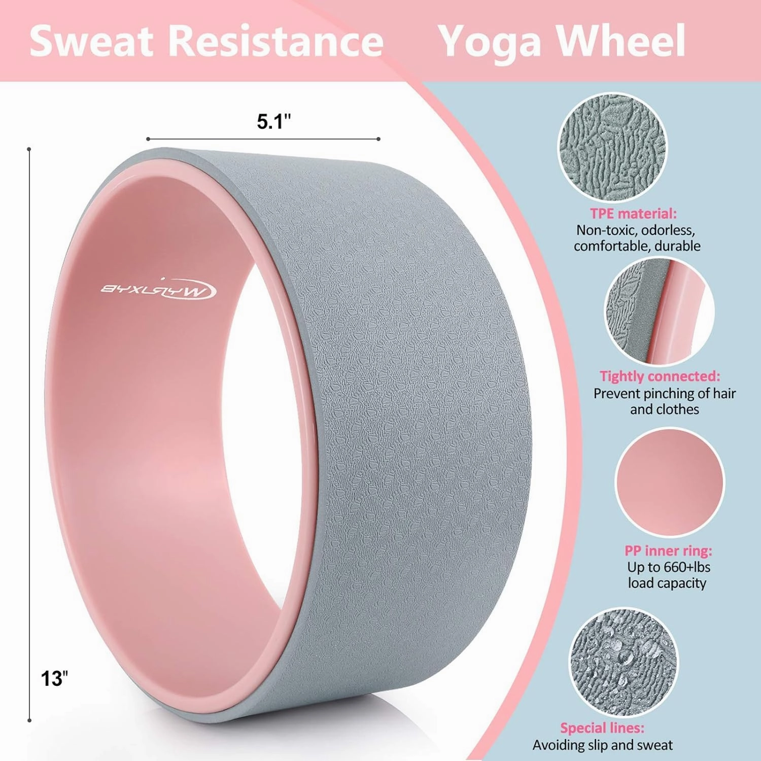 11-in-1 Yoga Accessory Set - Wheel, Blocks, Bands, Bag & Jump Rope for Stretching & Backbends