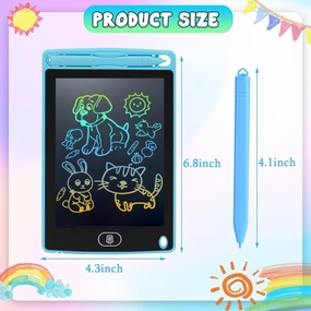 12 Pack LCD Writing Tablet for Kids 6.5 inch, Colorful Drawing Board with One-Click Erase, Lock, and Stylus, No Blue-ray Screen, Drawing Pad Toy for Ages 3-12 Boys and Girls Gifts (Pink, Blue, Black)