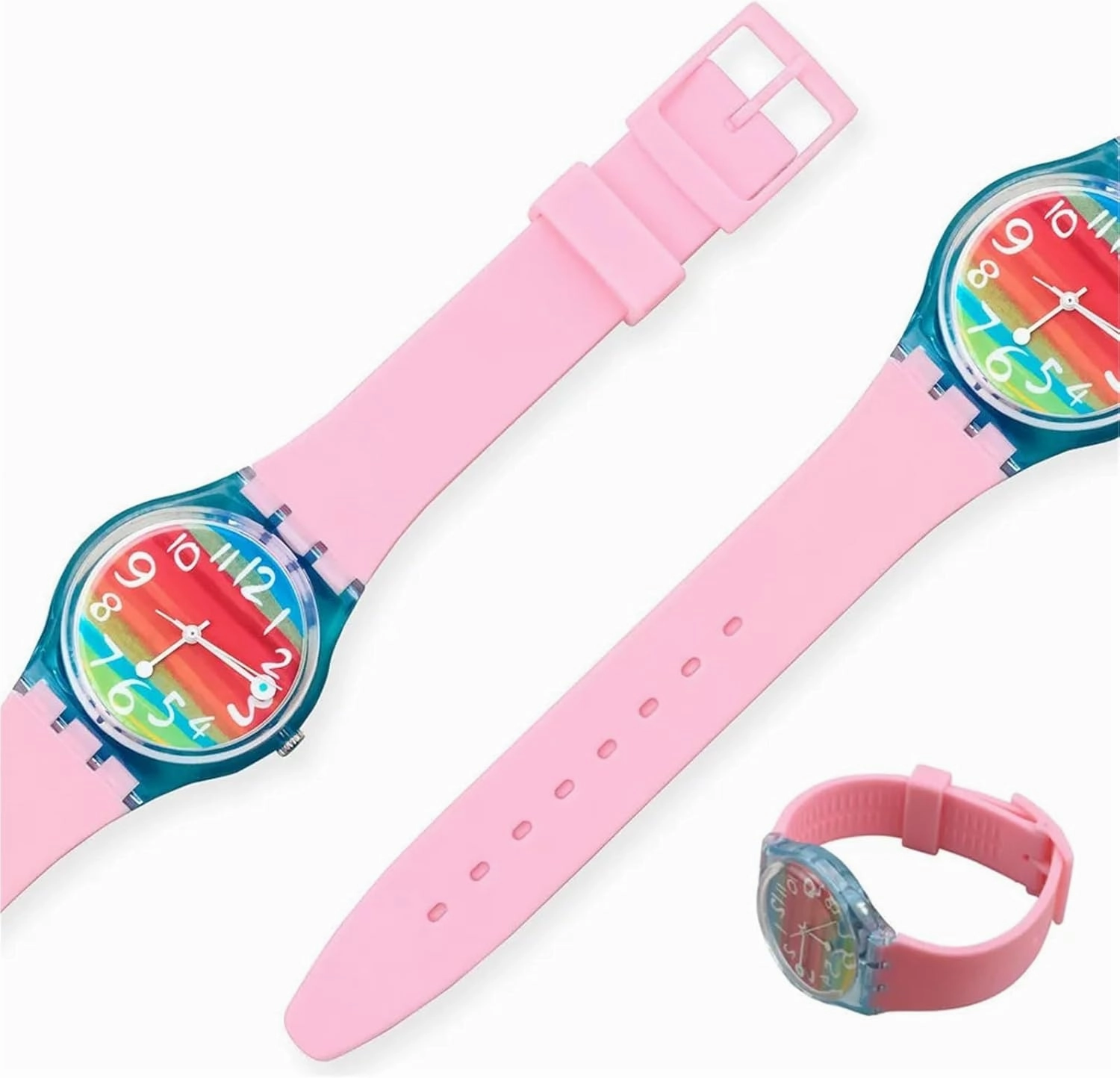12mm 16mm 17mm 19mm 20mm Silicone Replacement Watchband Rubber Women Colorful Band Strap Bracelet Accessories