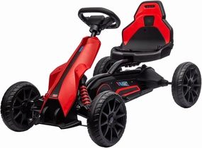 12V Electric Go Kart for Toddlers, Drift Kart with 7Ah Battery 35W Motor, High/Low Safety Speed Max 2.8MPH for Child, Max Load 66lbs, Electric Vehicle Toy for Kids Christmas Birthday Gift