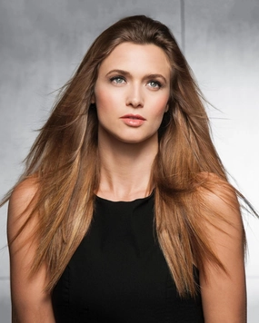16" 8 Piece Clip-In Straight Extension Kit Color R14/88H Golden Wheat - Hairdo Added Volume Tru2Life 100% Heat Friendly Synthetic Fiber 4 Varied Widths Extensiones Cabello Maxwigs Booklet