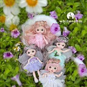 16cm Flower Fairy BJD Doll - Colorful Clothes