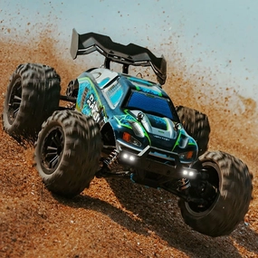 1/16 RC Cars for Adults Fast RC Trucks 4x4 Offroad Drift RC Car with 2 Battery & LED Light Scale Remote Control Monster Truck for Boys Kids,All Terrains Truck