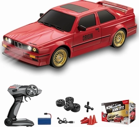 1:16 Scale RC Drift Car, 30KM/H 4WD 2.4GHz Remote Control Cars with LED Light, Racing and 4 Drifting Wheels, 1 Rechargeable Batteries, Perfect Toy Gift for Boys, Girls, Kids Red