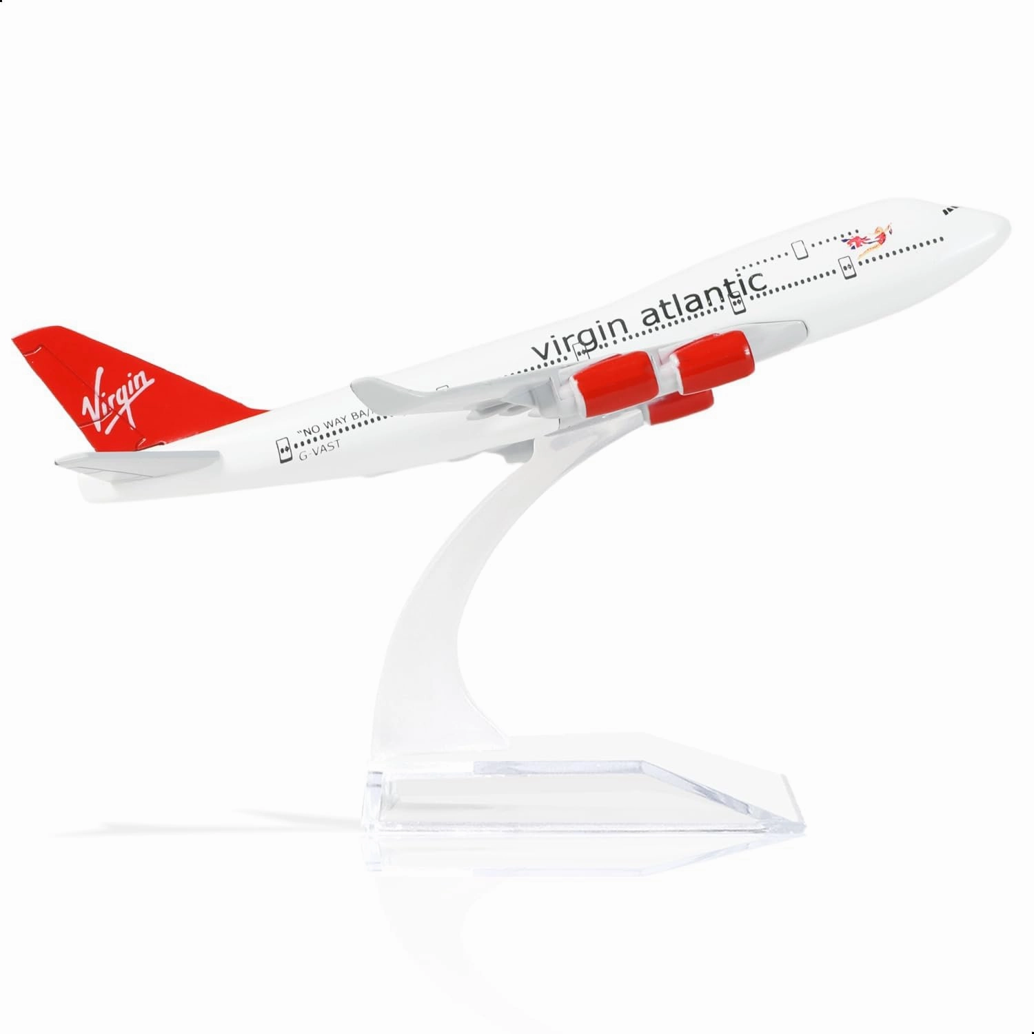 1/400 VAA Airlines 747 Alloy Plane Model -747 Diecast Metal Airplane Model Kits with Stand (6 inches) Boeing 747 Air Plane Model for Aviation Enthusiasts Gift or Desktop Display Collections