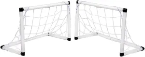 1Set Portable Inflatable Soccer Training Set Outdoor Football Set with Goals Ball and Inflator for Play Enhances Skills and Parent Interaction