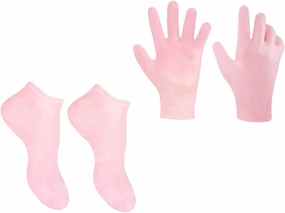 1set Exfoliating Foot Care Socks Gloves Moisturizing Dry Feet Skin-Friendly for Removal and Softening Unisex Design