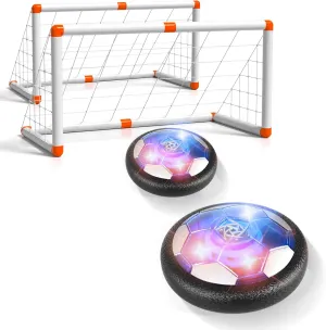 2 Goals & 2 Hover Soccer Balls Toys for Kids, Indoor & Outdoor Soccer Ball Game for Kids Boys Ages 3-5 4-8, Birthday Gifts for 3 4 5 Year Old Boys, Ideas Sports Toys