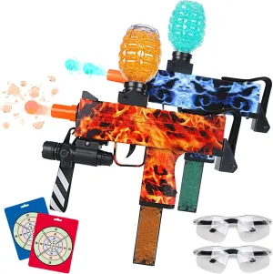 2 Pack Gel Ball Blaster Automatic Toys -100 FPS with 100000  Outdoor Backyard Shooting Game Activilies ldeal Gift for 14  Year Old