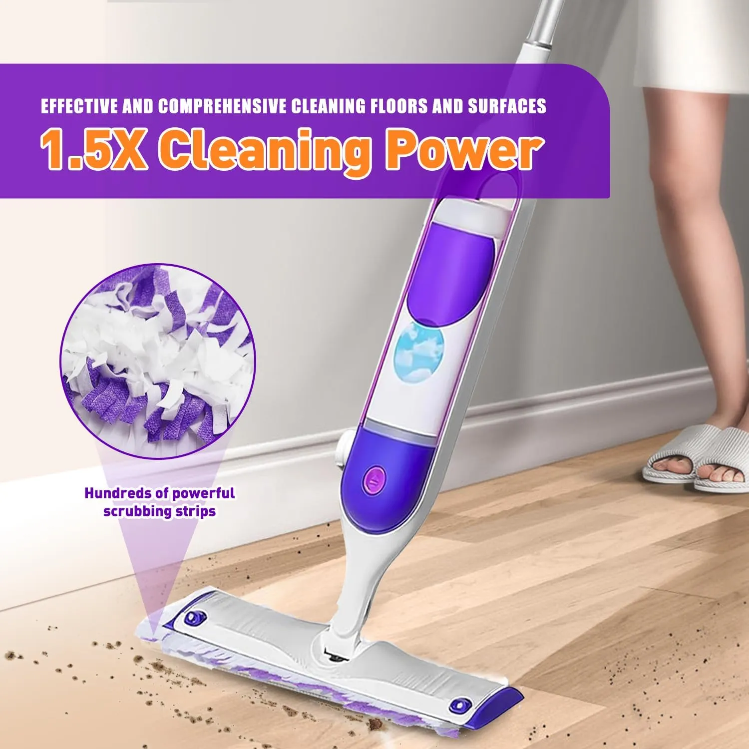 20 Count Power Mop Pads Refills for Swiffer PowerMop Multi-Surface Mopping Pad Disposable Replacement Mop Refill Pads Compatible with Swiffer PowerMop,Safe on All Finished Floors.