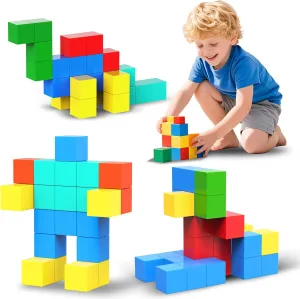 200PCS Magnetic Blocks,Magnetic Building Blocks for Toddlers Sensory & STEM Montessori Toys,Ideal Gifts for Boys Girls 3-8 Years Old
