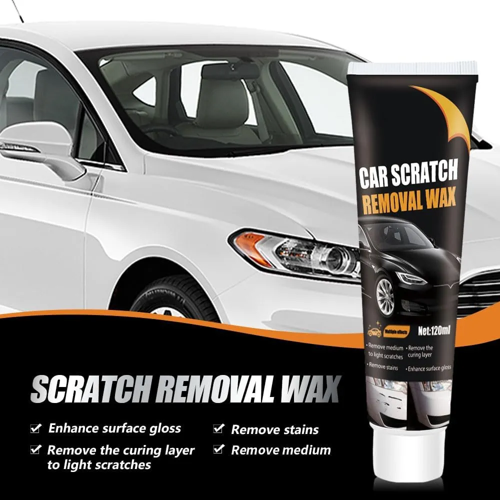 2025 Upgrade Scratch Repair Wax for Car, Car Scratch Repair Paste Polishing Wax Scratch Remover for Vehicles, Car Scratch Remover Kit with Wipe & Sponge for Car Various Surfaces (1 set)