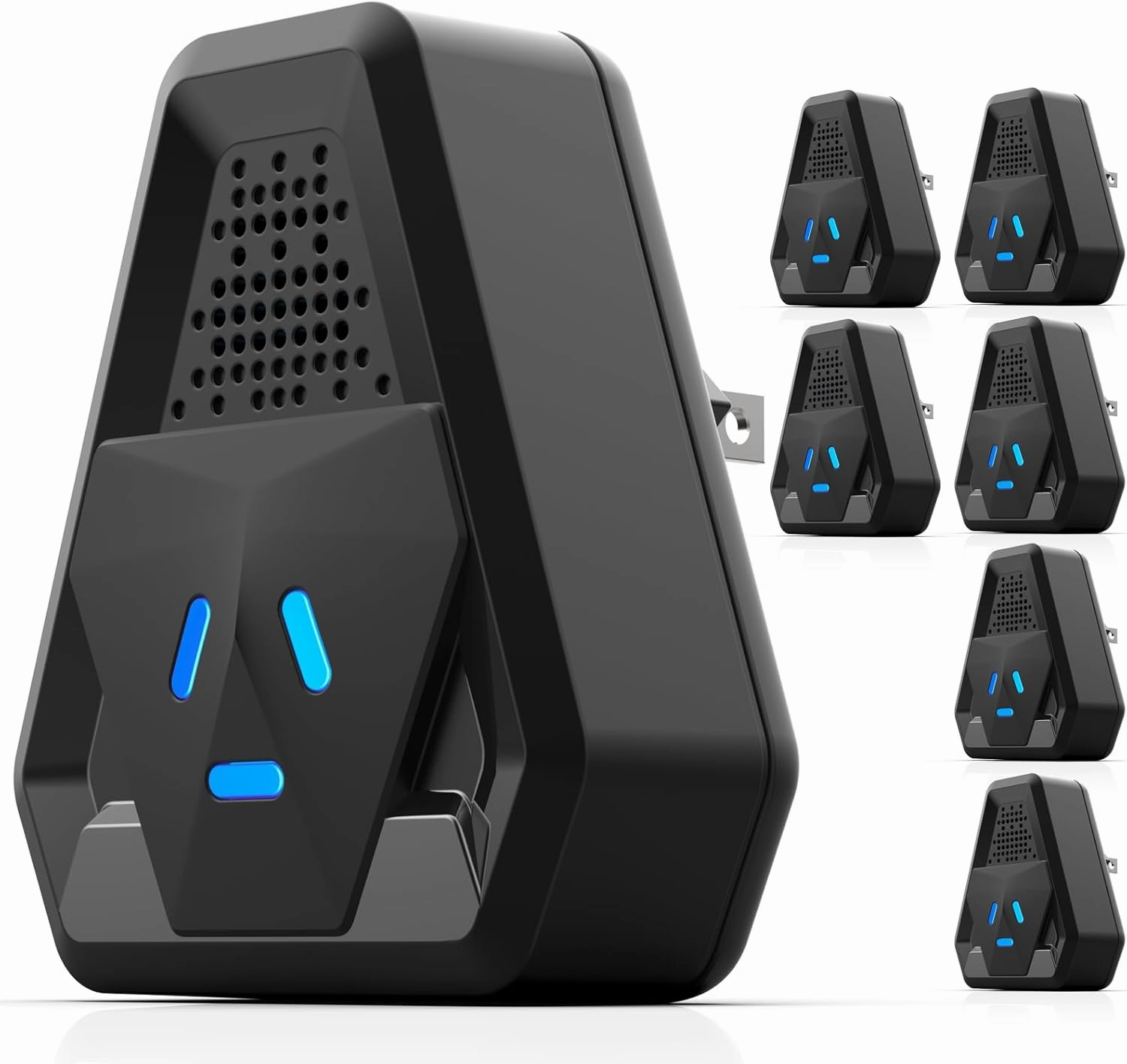 2025 Upgraded Ultrasonic Repeller & Insect Indoor Repeller,Ultrasonic and Repellent for Roach,Rodent,Mouse,Bugs,Mosquito,Mice,Spider,Ant,3 Mode Switching,6 Packs