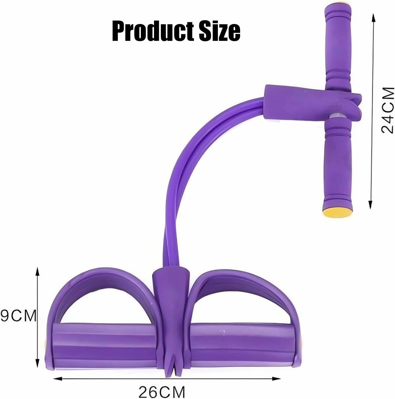 21 Fitness Resistance Bands-4 Tube Pedal Ankle Puller, Resistance Bands with Handles, Ankle Resistance Band with Cuffs, Ab Training Auxiliary Device for Abdomen/Waist/Arm/Leg