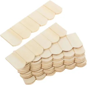 24pcs Wooden Dollhouse Roof Tiles Mini DIY Building Decor Wooden Material for Tiny House Decor and Enhancing Aesthetic Appeal Dollhouses