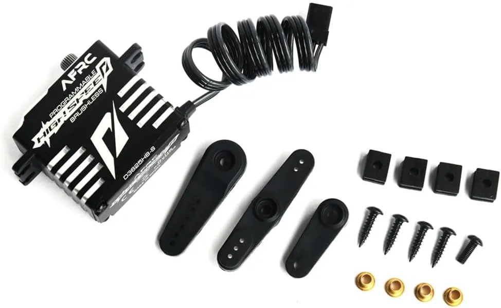 25KG 0.04SEC High Speed Programmable Smart Brushless Servo 8.4V HV RC Parts for 1/5 1/8 1/10 RC Car RC Boat Airplane Fixed-Wing RC Helicopter