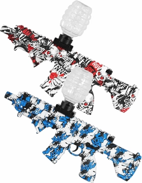 2 Set Electric Gel Splatter, Full Auto Splatter Blasters, Outdoor Team Game, Ages 14 & Up（Red Blue
