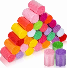 30 Assorted Colorful Yarn Bundles - Precut for DIY Crafts, Sewing & Knitting - Includes Cutter