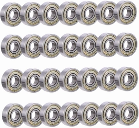 32pcs Stainless Steel Skateboard Wheel Bearings Skateboard Ball Bearings Set for Scooter Roller Skates