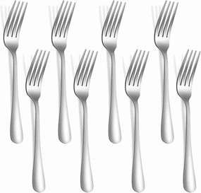 36 Pcs Dinner Forks Set,Targzier Top Food-Grade Stainless Steel Forks Silverware,Mirror Polished Silverware Forks,Dishwasher Safe Stainless Steel Flatware Forks,8 Inches
