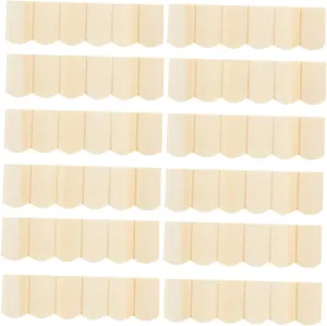 36pcs Wooden Miniature Tiles for Dollhouse Roof Accessories DIY Fake Roof Tiles for Model Building Miniature Garden and Landscaping Projects Childsafe Wooden Material Easy to