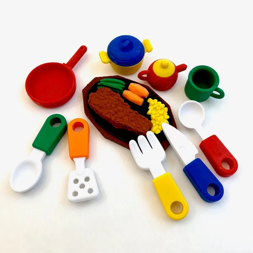 38340 IWAKO KITCHEN ERASER CARD-10 CARDS