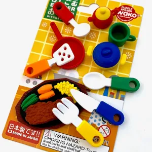 38340 IWAKO KITCHEN ERASER CARD-10 CARDS