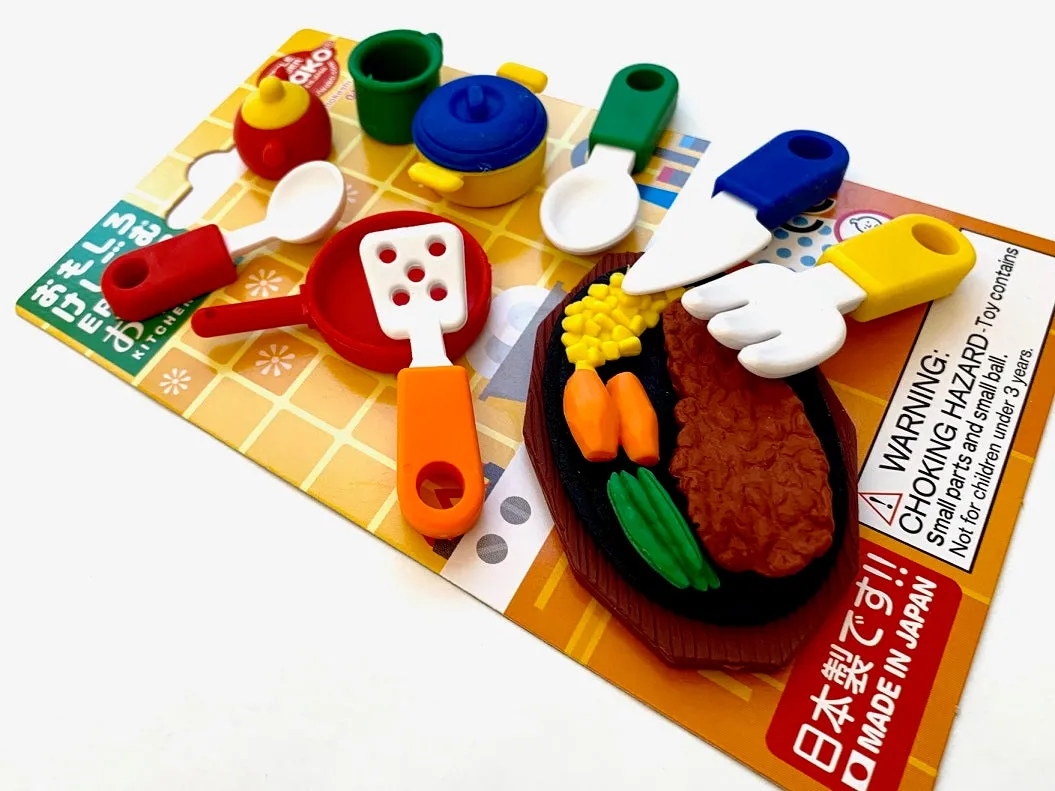 38340 IWAKO KITCHEN ERASER CARD-10 CARDS