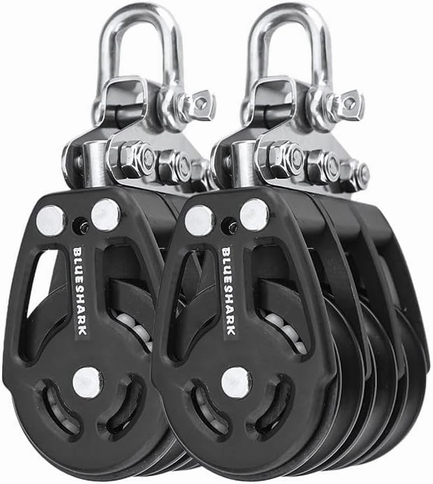 38mm Fixed Triple Aluminum Sailing Block Choose Quantity (2-Pack) 2256