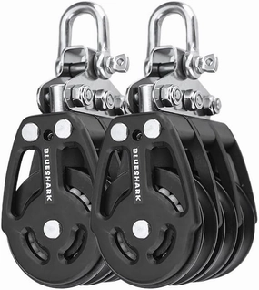 38mm Fixed Triple Aluminum Sailing Block Choose Quantity (2-Pack) 2256