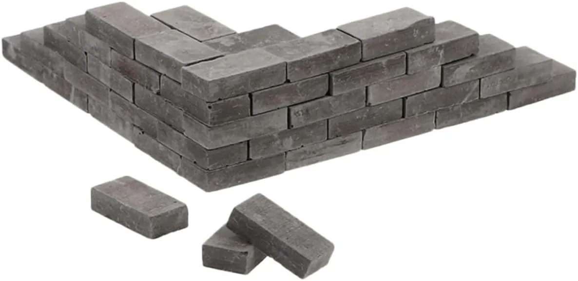 3Bags Brick Model Miniature Bricks for DIY Micro Landscape Decoration for Table Scenery Fairy Garden and Architectural Models