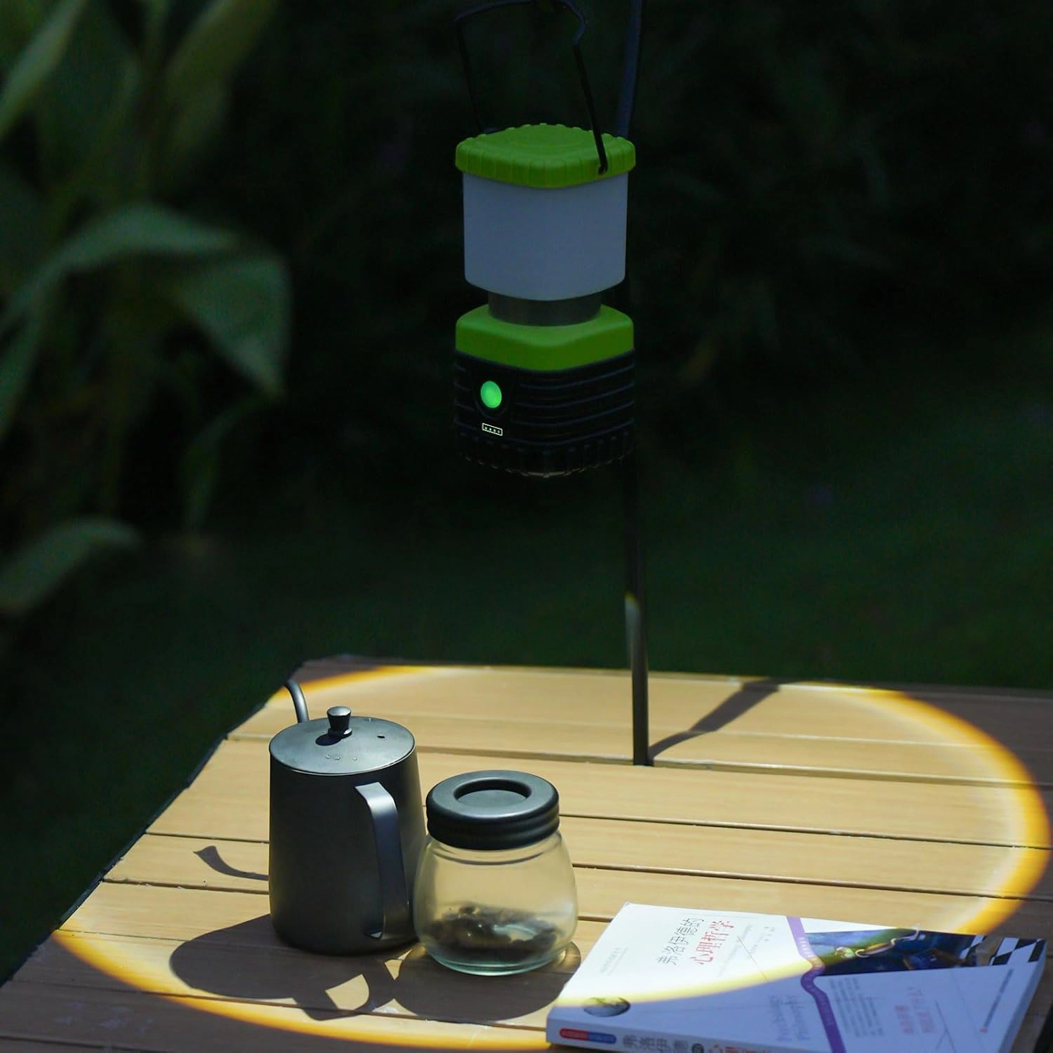 3PCS 6500K White Light LED Camping Lantern Rechargeable 1000LM, 4500mAh Power Bank, Flashlight for Hurricane Emergency, Hiking, IP44 Waterproof Lantern(Black)