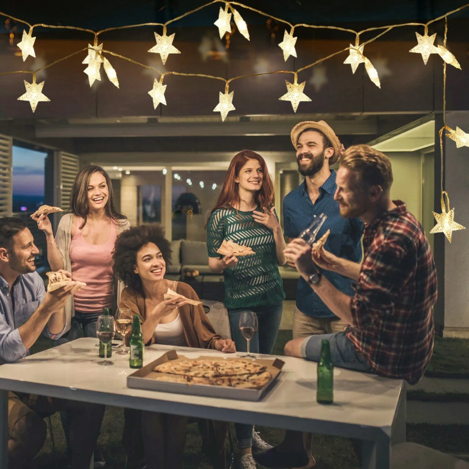 40-LED 13.12FT Star Fairy Lights