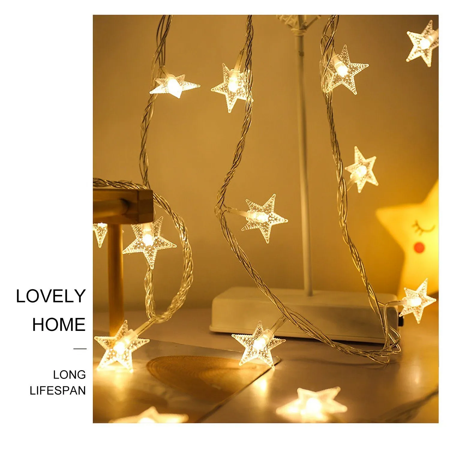 40-LED 13.12FT Star Fairy Lights