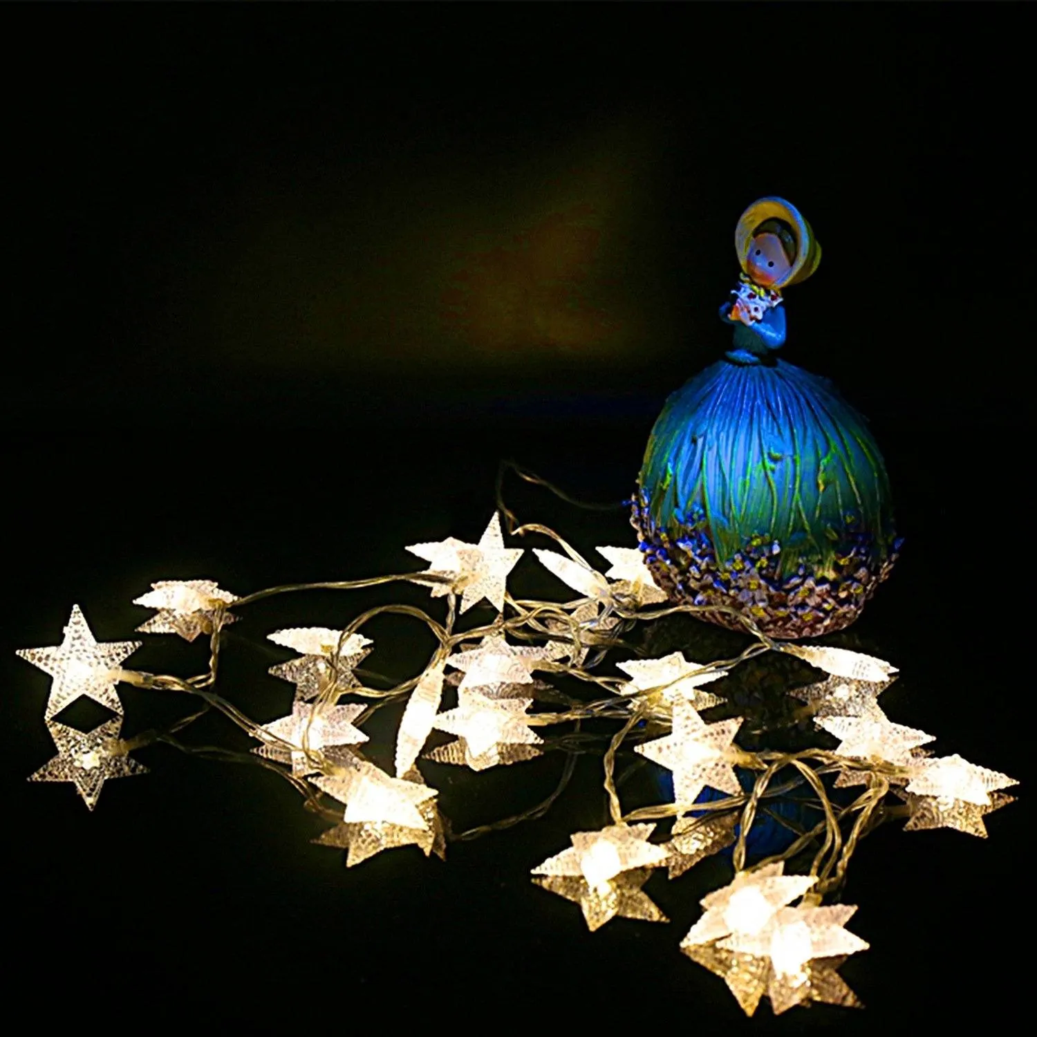 40-LED 13.12FT Star Fairy Lights