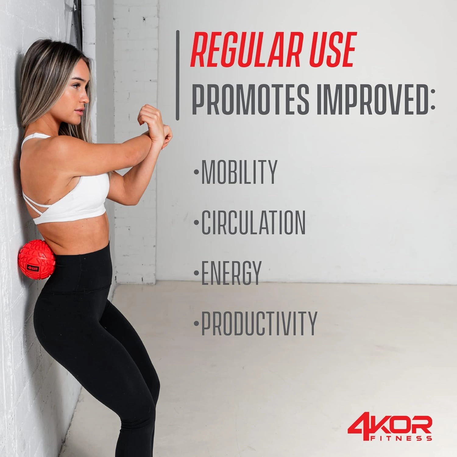 4KOR Massage Balls for Trigger Point Therapy - Myofascial Release Ball - Muscle Relief for Back, Neck, Shoulder, Foot Pain - Fitness Massage Balls for Mobility - Deep Tissue Release Ball