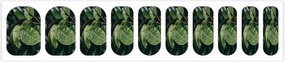 50 Pieces 5 Sheets Full Wrap Nail Stickers Eucalyptus Leaves Print Self Adhesive Fingernail Strips Manicure Kit for Women DIY Art