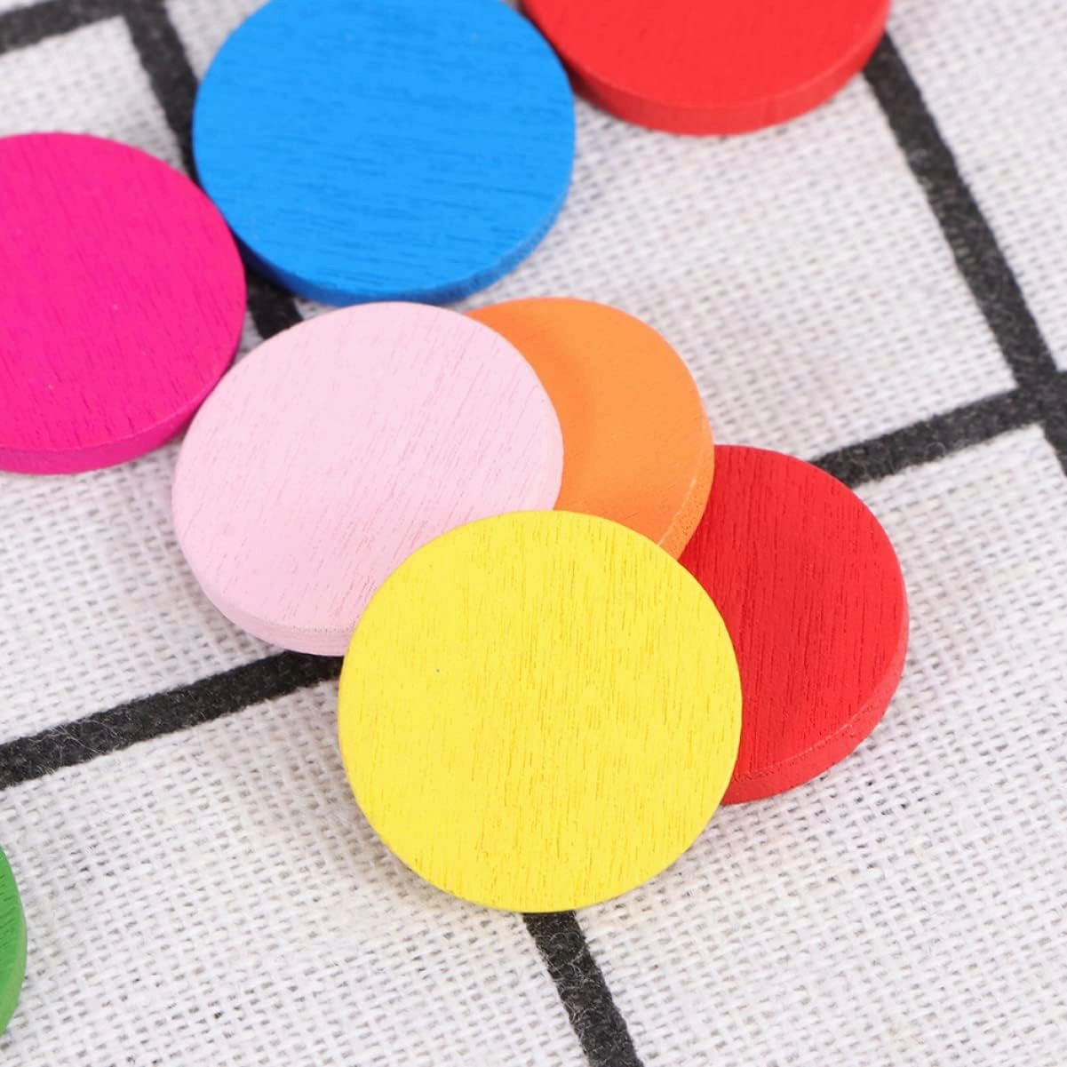 600pcs Colorful Round Wooden Discs Educational Toy for Math Learning Safe Smooth Finish for Group Activities and Small Hands Fun Learning Tools
