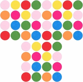 600pcs Colorful Round Wooden Discs Educational Toy for Math Learning Safe Smooth Finish for Group Activities and Small Hands Fun Learning Tools