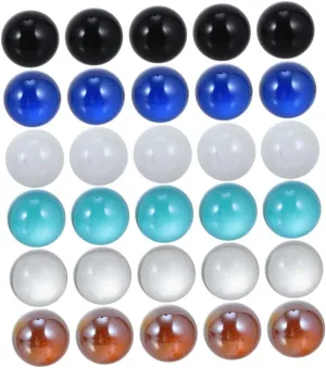 60pcs Colorful Glass Marbles for Fish Tank Decor Hydroponic Plant Decoration and Boys and Girls Play for Aquariums and Flower Pots