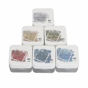 6pcs Glitter Gel Polish Kit Sparkling Shimmering Nail Gel Manicure for Nail Art Salon DIY