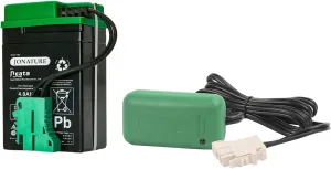 6V Battery   Charger Combo Kit for Peg Perego for John-Deere Express/for John-Deere Utility Tractor/Li Red Tractor Children Ride on Car (6V 4AH Battery   Charger)